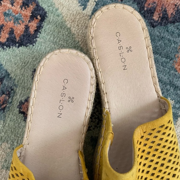 Caslon Yellow Woven Sandals - Picture 2 of 4